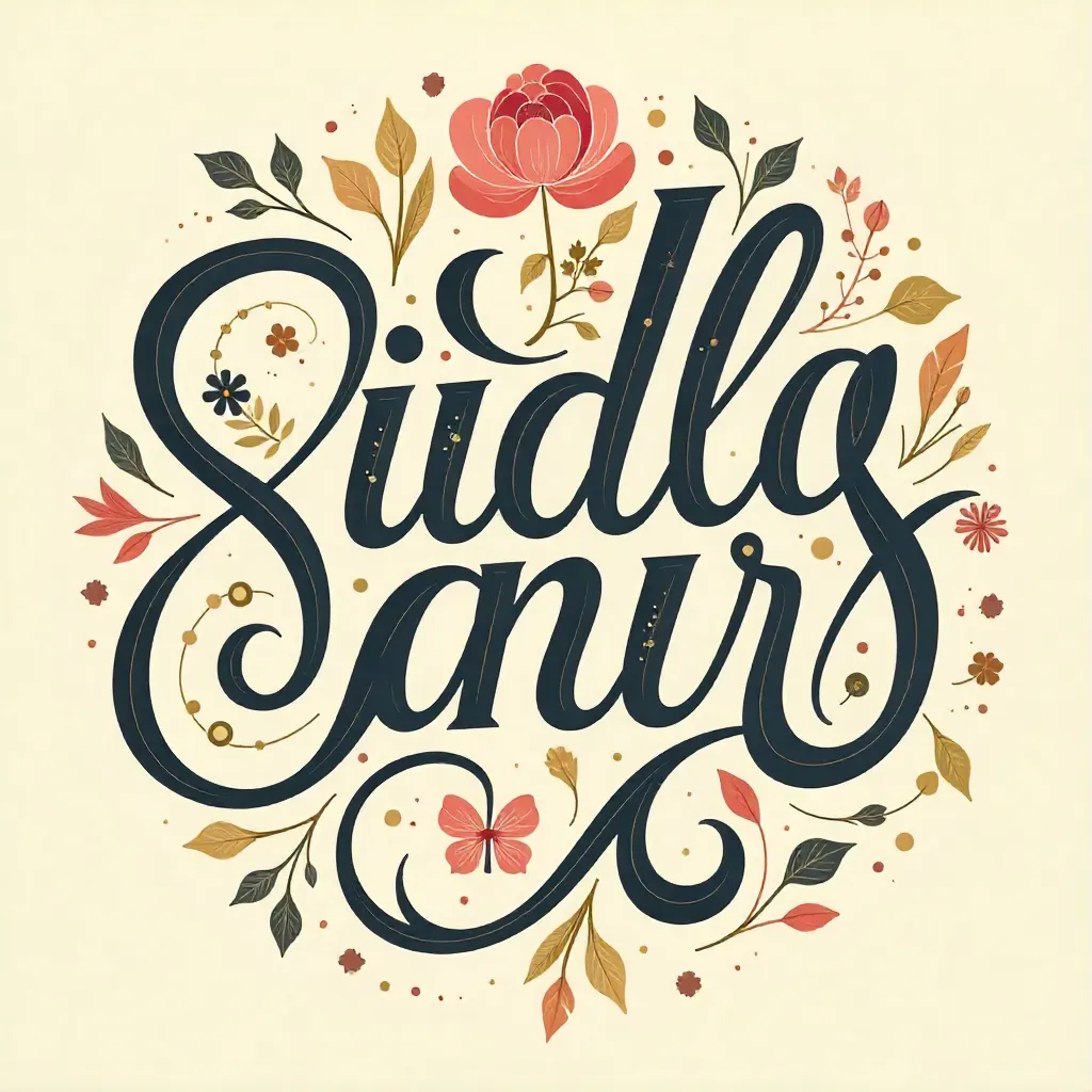 Modern calligraphy design